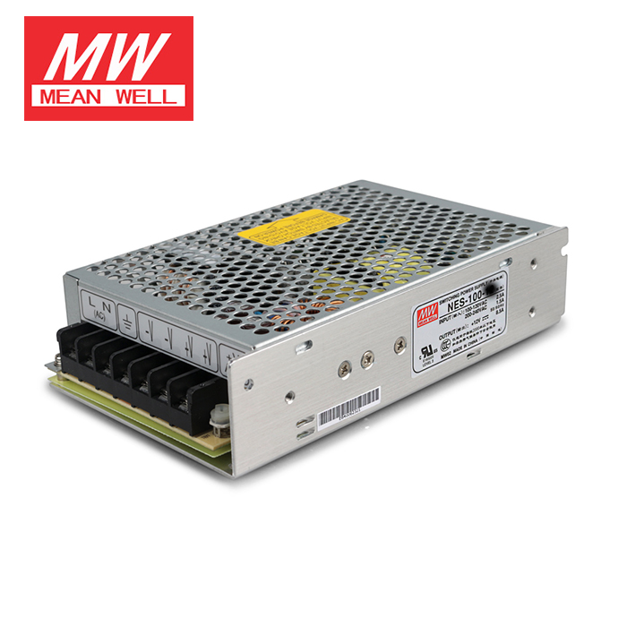 Mean Well NES-100-5 DC5V 100Watt 20A UL Certification AC110-240 Volt Switching Power Supply For LED Strip Lights Lighting Mean Well NES-100-5 DC5V 100Watt 20A UL Certification AC110-240 Volt Switching Power Supply For LED Strip Lights Lighting
